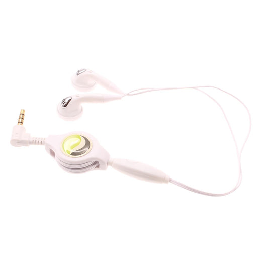 Retractable Earphones Headphones Hands-Free Compatible with T-Mobile REVVL 7/7 PRO 5G, Headset 3.5mm w Mic Earbuds Earpieces Microphone