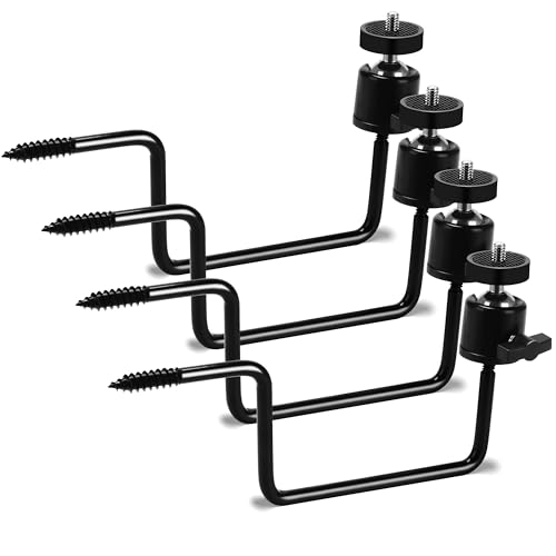 ALTIN Trail Camera Tree Mount, Trail Camera Holder, Hunting Accessory, 4 Pack Tracking Camera Bracket, Tree 1/4" x 20 Screw?360° Rotatable Interface
