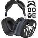 Fomissky 4 in 1 AirPods Max Case with Ear Covers, Includes Headband Cover & Soft Silicone Earpads Covers Compatible with Apple AirPods Max (Black