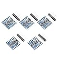 DEVMO 5PCS IIC I2C Logic Level Converter Bi-Directional Module 4 Channels 5V to 3.3V Shifter Compatible with Ar-duino
