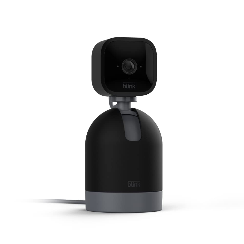 Blink Mini Pan-Tilt Camera (newest model), Rotating indoor plug-in smart security camera, two-way audio, HD video, motion detection, Works with Alexa