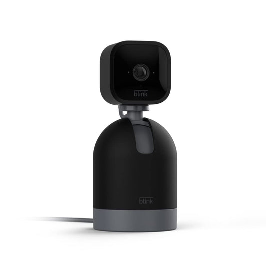 Blink Mini Pan-Tilt Camera (newest model), Rotating indoor plug-in smart security camera, two-way audio, HD video, motion detection, Works with Alexa