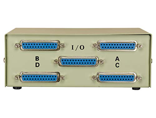 Cable Leader DB25 Manual Data Switch Box (4-Way)