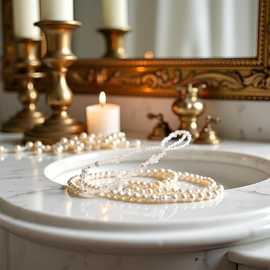 Galepromot 2Pcs White Mobile Phone Lanyard Universal Phone Chain Black Bow White Pearl Beaded Phone Lanyard Wrist Strap Anti Lost Phone Charm Strap