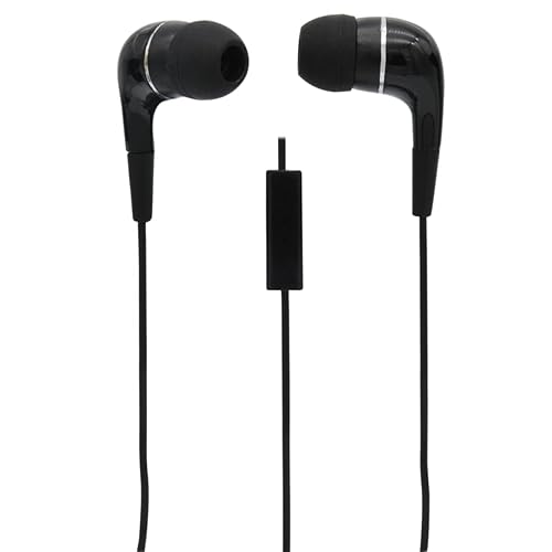 MobileSpec MBS10101 Stereo in Earbuds w/Inline Mic - Black