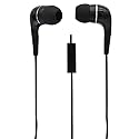 MobileSpec MBS10101 Stereo in Earbuds w/Inline Mic - Black