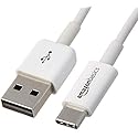 Amazon Basics USB-C to USB-A 2.0 Fast Charger Cable, 480Mbps Speed, USB-IF Certified, for Apple iPhone 16/15, iPad, Samsung Galaxy, Tablets, Laptops
