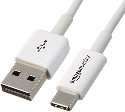 Amazon Basics USB-C to USB-A 2.0 Fast Charger Cable, 480Mbps Speed, USB-IF Certified, for Apple iPhone 16/15, iPad, Samsung Galaxy, Tablets, Laptops