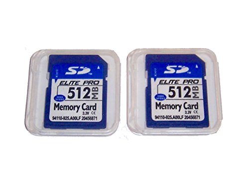 2 Pack 512mb Memory Cards Compatible with 512 MB SD Cards, 2 Pack Memory Cards and Cases w/Built to Last! Microfiber Cloth, Compatible with All SD