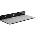 TXEsign Wall Shelf Speaker Stand, Small Wall Holder Speaker Mount for Webcam, Cell Phones, Display Shelf Acrylic Floating Shelf (9-Inch (Black))
