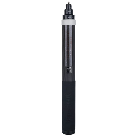 Rukkawwa 36cm Extended to 3m Super Long Carbon Fiber Invisible Selfie Stick for Insta360 for Insta 360 X5 X4 X3 X2 ONE R/RS for GoPro max for DJI OSMO
