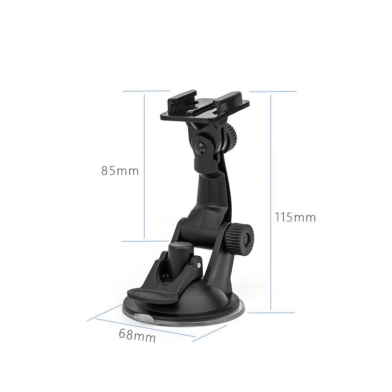 ThtRht 2 Pack Suction Cup Car Mount Action Camera Holder with Quick Release Buckle Clip Car Windshield Stand for Gopro Hero Fusion DJI Osmo Underwater