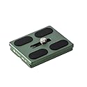 Fotopro 50mm arca Swiss Plate with 1/4 Inch Screw Universal Quick Release Plate for DSLR Camera Tripod Ball Head QAL-50 (Green)