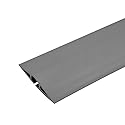 C2G Wiremold Floor Cord Management Kit, Corduct, Cord Protector, Wire Organizer and Hider, Rubber Cable Cover and Concealer, Gray, 5 Feet, CDG-5
