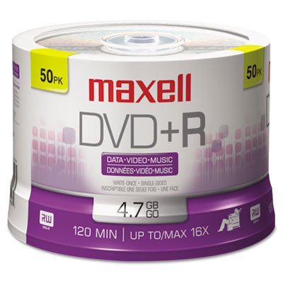 Maxell Dvd+r 16x 50pk Spindle