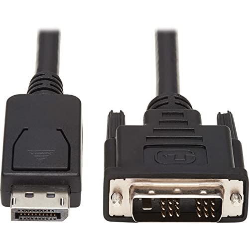 TRIPP LITE Safe-IT DisplayPort to DVI Cable, DP to DVI-D Single Link Adapter (M/M), 6 Feet / 1.8 Meters, Limited Life Manufacturer's Warranty