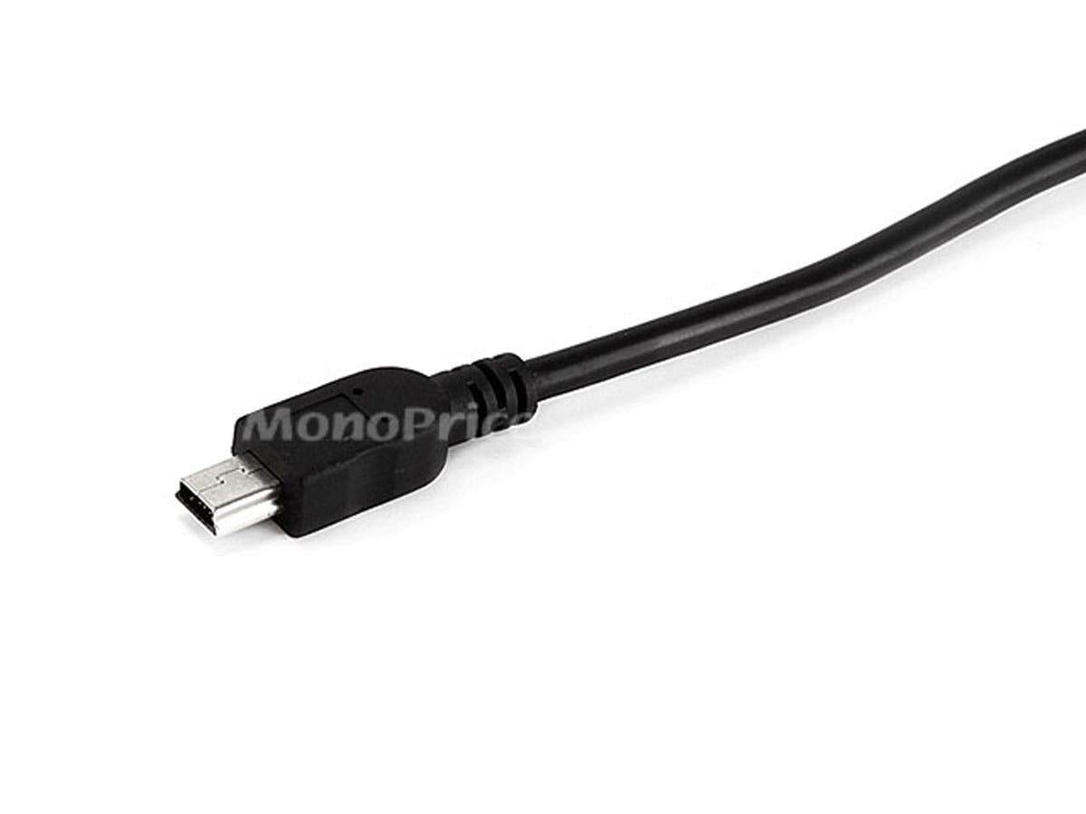Monoprice 3-Feet USB A to mini-B 5pin 28/28AWG Cable (103896) Black