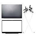 Laptop LCD Top Back Rear (Gray) and Front Bezel Cover Case Compatible for HP Pavilion 15-CW 15-CS 15-CS0025CL 15-CS1053OD TPN-Q208 TPN-Q210 L23879-001