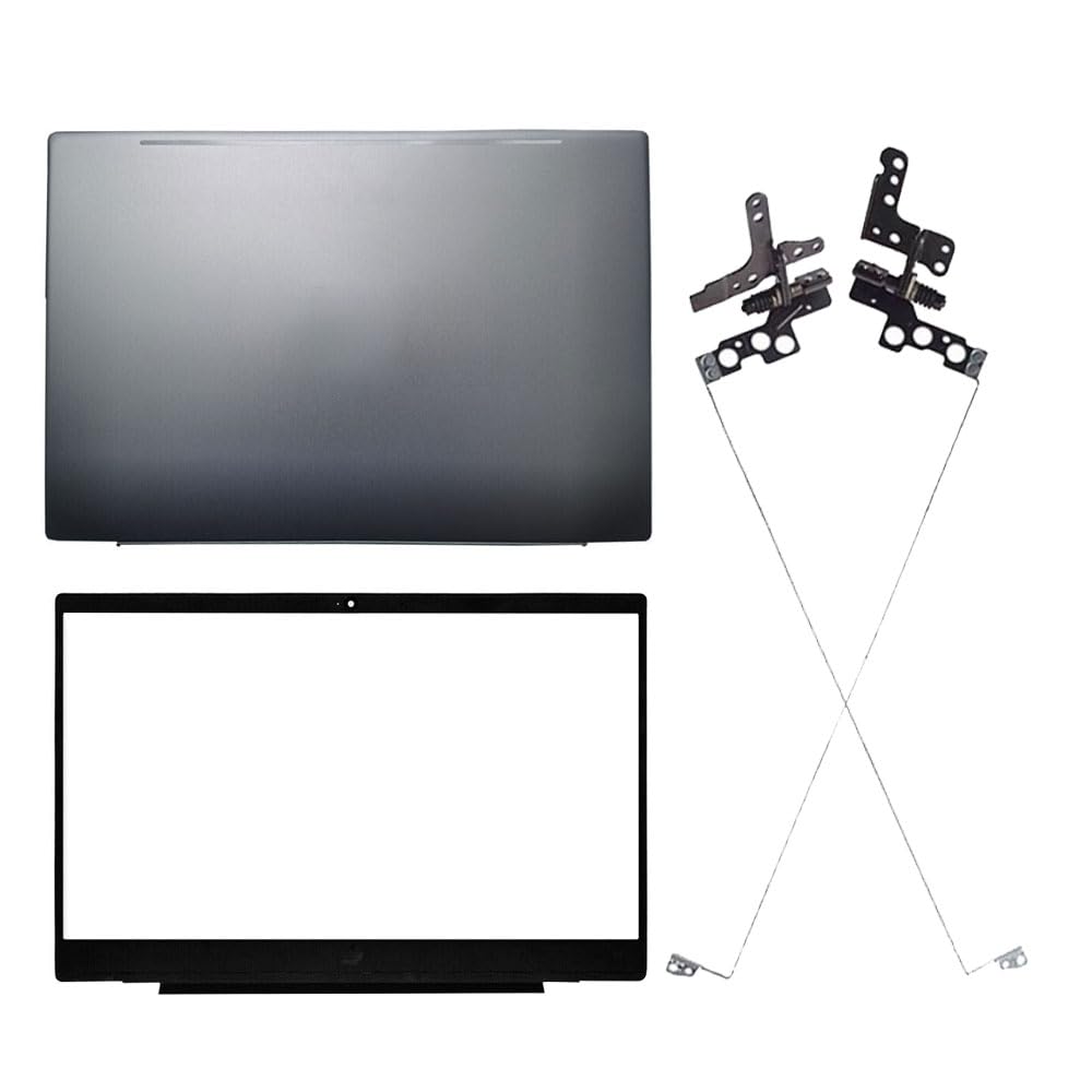 Laptop LCD Top Back Rear (Gray) and Front Bezel Cover Case Compatible for HP Pavilion 15-CW 15-CS 15-CS0025CL 15-CS1053OD TPN-Q208 TPN-Q210 L23879-001