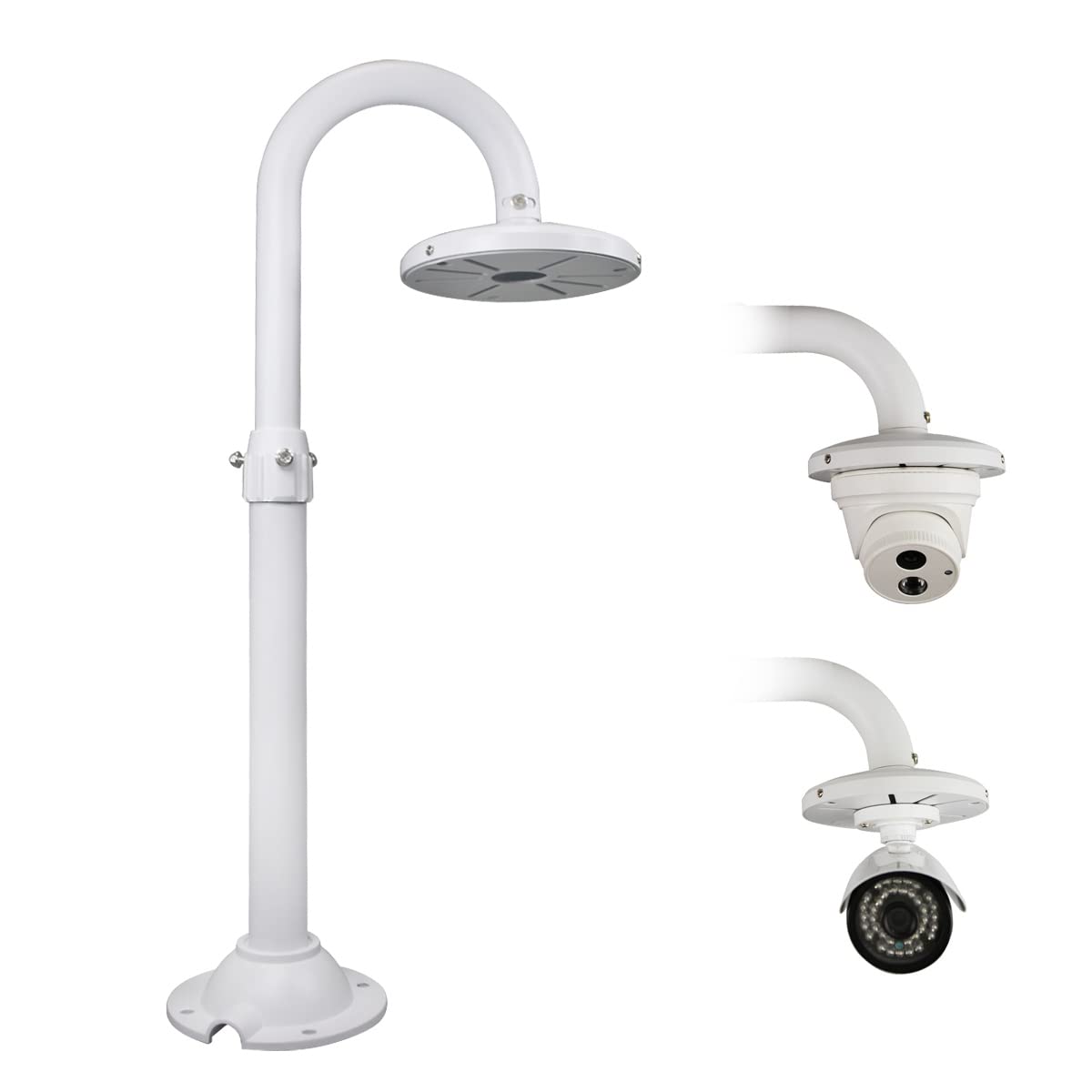 compcctv Security Camera Mount Bracket, Dome Camera Mount Universal Camera Wall Mounting Bracket for CCTV Security Camera/IP Camera, U Type (15.7-23.6