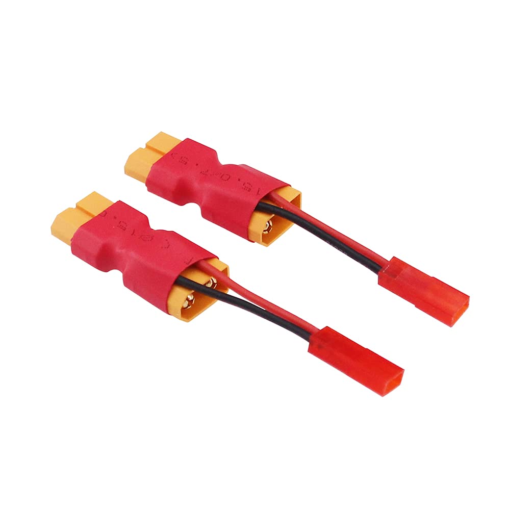 BDHI 3pcs XT60 Male to Female Connector with in-line JST Female 20awg 5cm Cable Parallel Power Adapter for Camera Gimbal(B171-3)