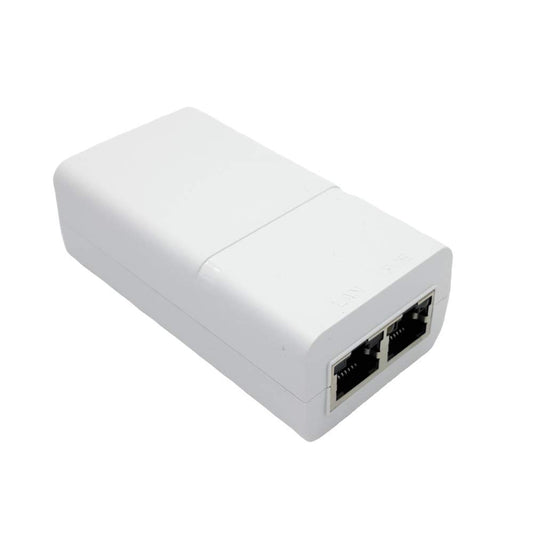 Poe Texas PoE Injector - Single Port Power Over Ethernet Passive PoE Adapter - 10/100/1000 Gigabit Data with Integrated 48V 15W Power Supply - Plug