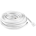 payanwin 30 Feet White Telephone Extension Cord Cable Line Wire