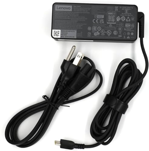 Lenovo 65W USB Type C AC Adapter for ThinkPad X1 Series-X1 Yoga 6th Generation, ThinkPad X13 series-X13 G5, ThinkPad T16 Series-T16 G3, ThinkPad T