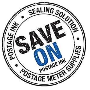 Compatible Pitney Bowes SL-870-1 Red Ink Cartridge Inkjet Printer Ink for SendPro Mailstation CSD1 Postage Meter Machine - PB Replacement Printer