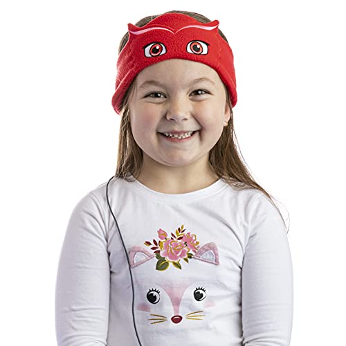 CozyPhones PJ Masks Owlette Kids Headphones Over The Ear Headband Headphones - Volume Limited with Thin Speakers & Soft Fleece Headband