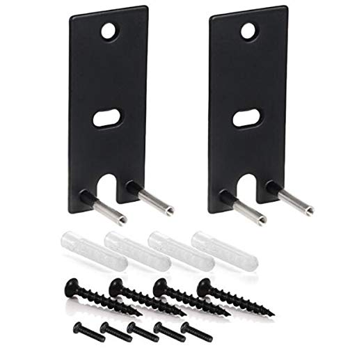 BestPartsCom 1 Pair of Black Wall Mount Brackets Compatible for Bose OmniJewel Lifestyle 650 Home Entertainment System, Speakers Wall Mount Brackets