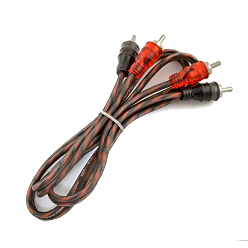 The Wires Zone 3ft 2-Channels Male-to-Male Twisted Pair OFC RCA Interconnect Cable