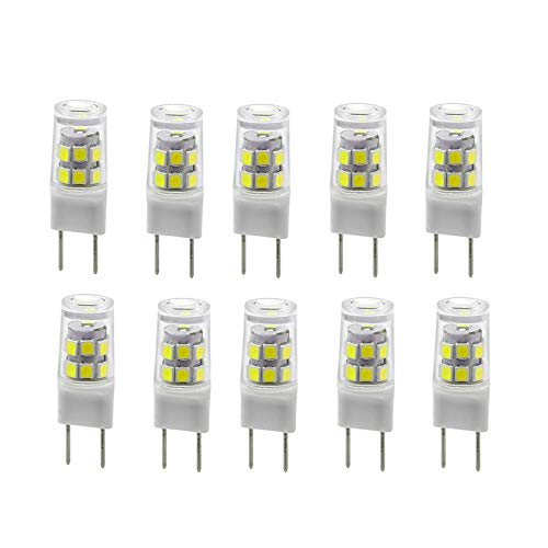 BonYei G8/GY8.6 LED Light Bulb 3 Watts Daylight White 6000k - G8 Base Bi-pin Xenon JCD Type LED 120V 20W Halogen Replacement Bulb,Under-Cabinet