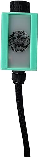Sky High Car Audio Premium Bass Knob with Voltmeter and RGB LEDs (Teal)