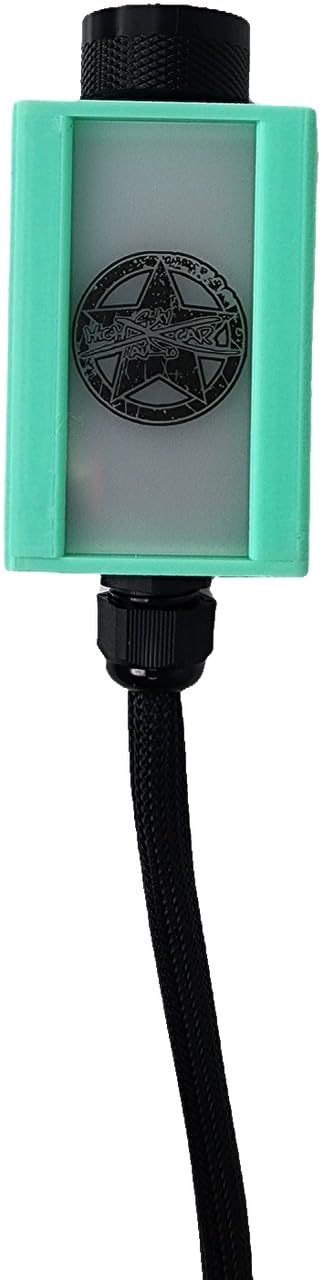 Sky High Car Audio Premium Bass Knob with Voltmeter and RGB LEDs (Teal)