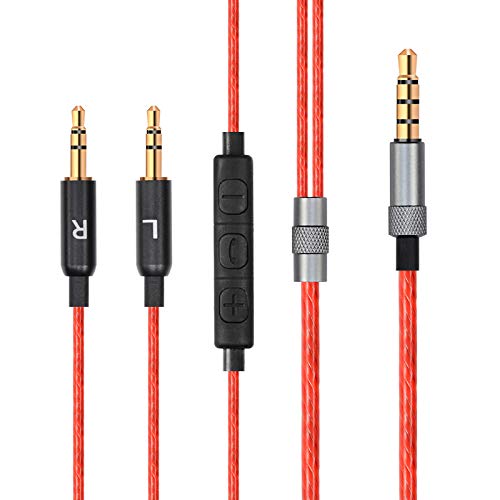 V8 Replacement Remote Volume & Microphone Audio Cable Extension Cord Compatible with Sol Republic Master Tracks HD/Tracks HD2/Sol Republic…