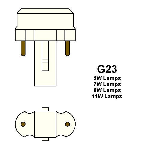 10 Qty. Halco 7W SINGLE 2700K G-23 ProLume ECO PL7S/27/ECO 7w 10v CFL Warm White Lamp Bulb