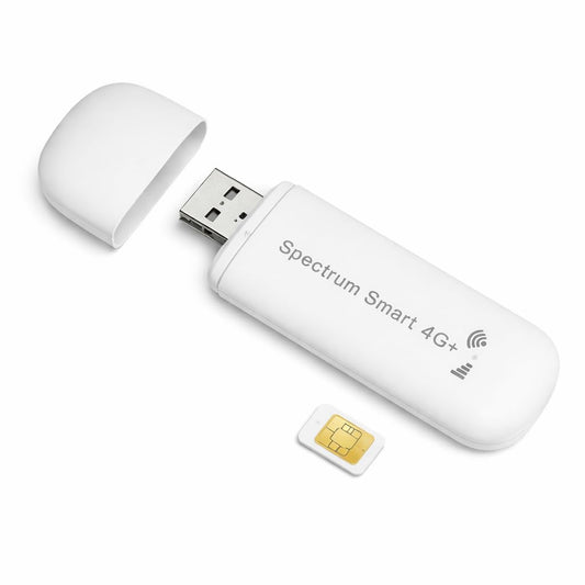 Spectrum Smart 4G LTE USB WiFi Hotspot | Double-Carrier (AT&T/T-Mobile) | SIM Included | Portable WiFi for Travel, Car, RV, Camping & Remote Work