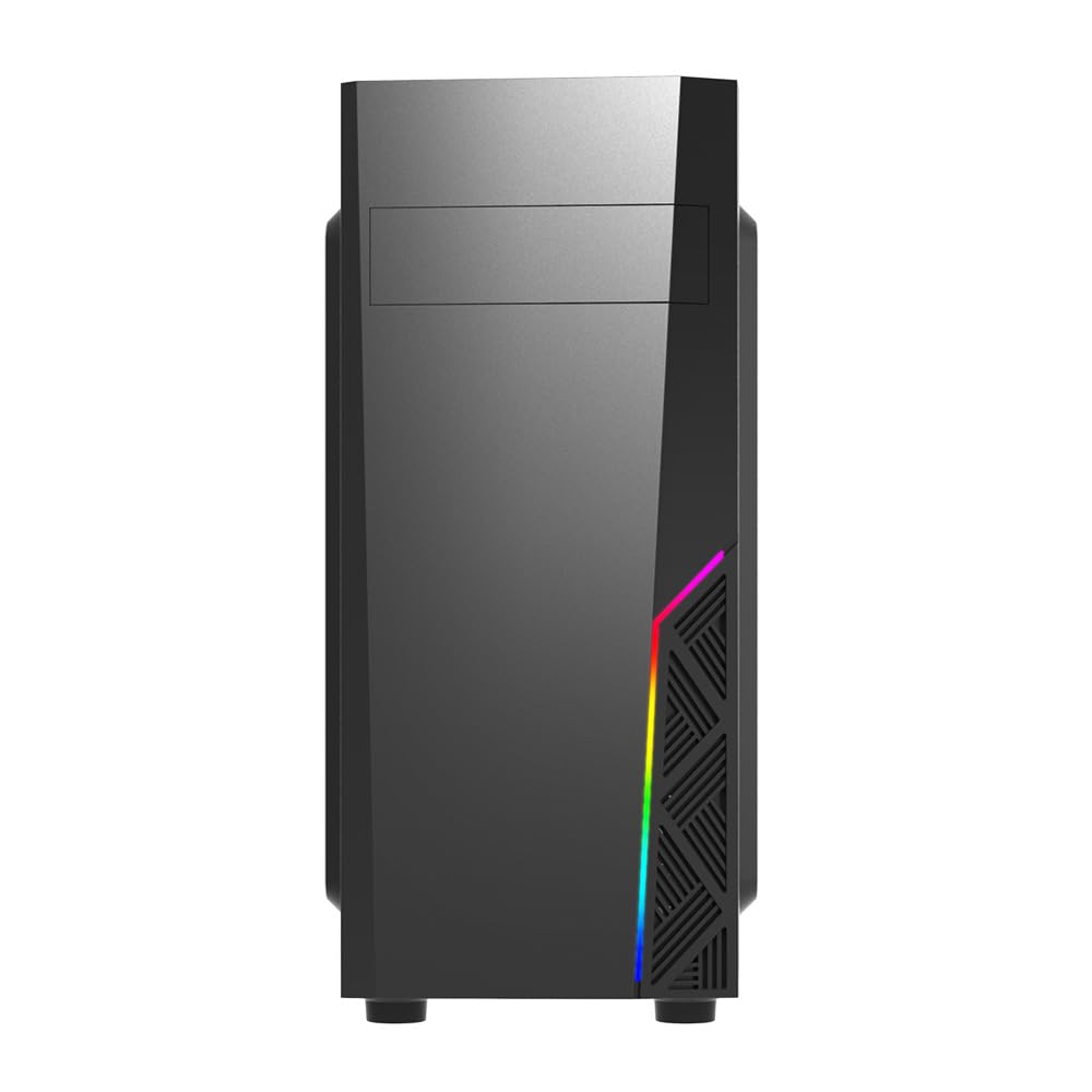 Zalman T8 Mid-Tower ATX PC Case - Spectrum RGB Lighting Strip with Control Button, 5.25” ODD Support, USB 3.0, Preinstalled 120mm Rear Fan