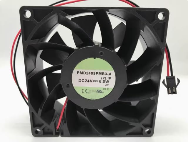 PMD2409PMB3-A DC 24V 6.0W 90x90x38mm 2-Wire Inverter Cooling Fan