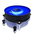 HIGH POWER BlueAM4 Blue LED Light CPU Air Cooler with Aluminum Heatsink & 95mm PWM Cooling Fan for AMD Ryzen 5,7,9 Processor/Socket AM4 / AM5 PC
