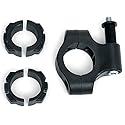 Kuryakyn 1955 Handlebar Mount Kit for SideKix Plus Bluetooth Speaker Multi Fit for 7/8", 1", and 1 1/4" Diameter Bars, Black