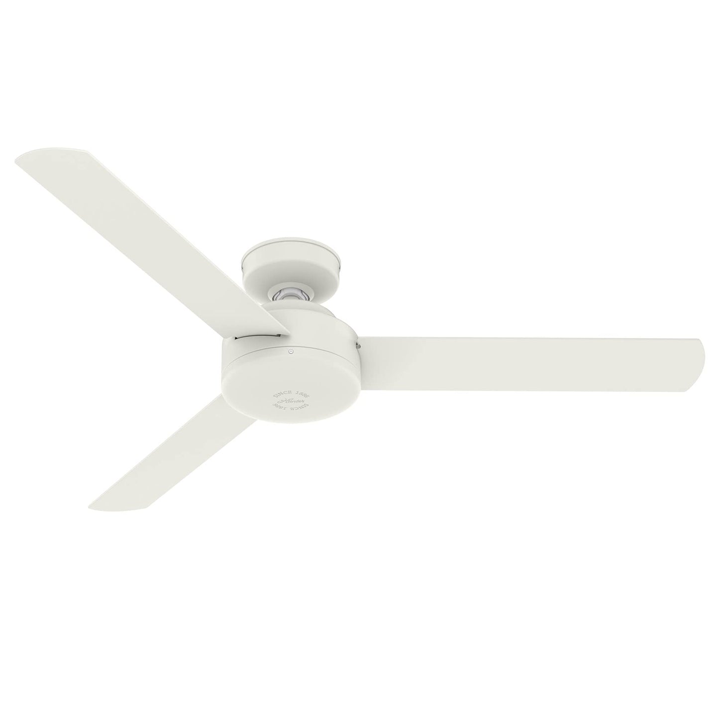 Hunter Fan 52 inch Contemporary Matte White Finish Indoor Ceiling Fan with 3 Blades (Renewed)
