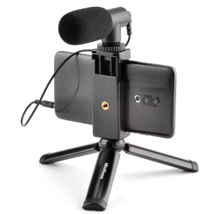 OCTO MOUNTS - 2 Pack Universal Smartphone Holder Set for Mounting Any Phone. Has Camera Screw (1/4-Inch 20), Easily Connect Your Cell Phone to GoPro