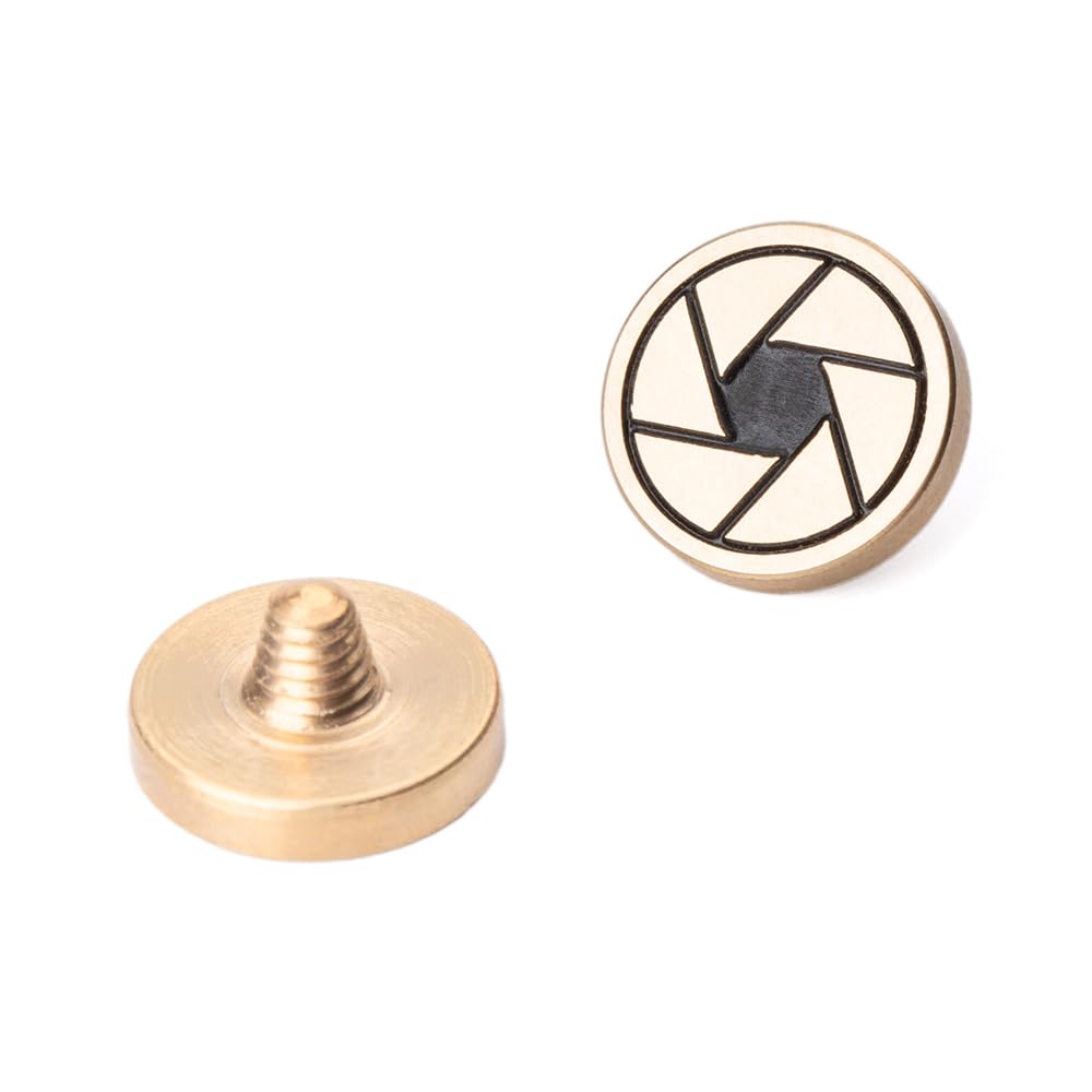 DBZZ Camera Shutter Button for Fujifilm x-t50 x-t30 xt200 xt100 xpro2 xpro3 xe4 xa7 for Nikon f3 f3ma for Olympus (Brass and Silvery)