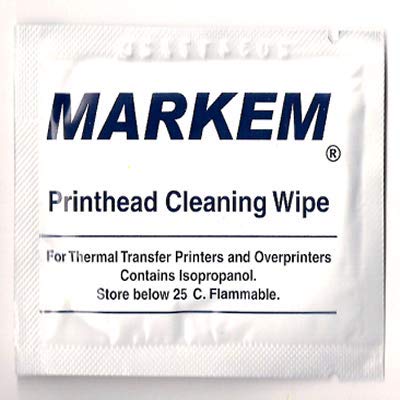 12-Pack Zebra Compatible Standard Resin-Enhanced Wax 110mm x 74m (4.33" x 244') Black Thermal Transfer Printer Ribbon w/PH Cleaner.