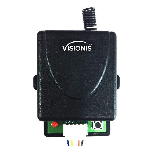 Visionis FPC-5018 One Door Access Control Outswinging Door 1200lbs Electromagnetic Lock Kit with Wireless Receiver and Remote Magnetic Lock System