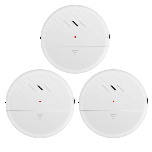 EverNary Window Vibration Alarm, 3Pack 125dB Loud Ultra-Slim Anti-Theft Alarm for Door and Window Glass Break Sensor Alert with Adjustable Sensitivity