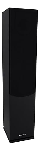 Rockville Lux 658 Black Dual 6.5" Home Theater Stereo Tower Speaker, 160W RMS, 640W Peak, 8 Ohm, Silk Tweeter, MDF Audio Cabinet, 22Hz-20kHz