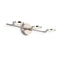 Joossnwell Modern LED Vanity Lights Nickel Finish, 3-Light Bathroom Lighting Fixtures 21.26" Inch 15W Metal Wall Sconces with Swing Arm Up and Down